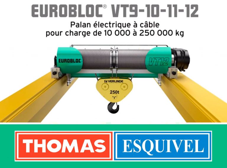 Polipasto Eléctrico de Cable EUROBLOC VT9 10 11 12 (VERLINDE)